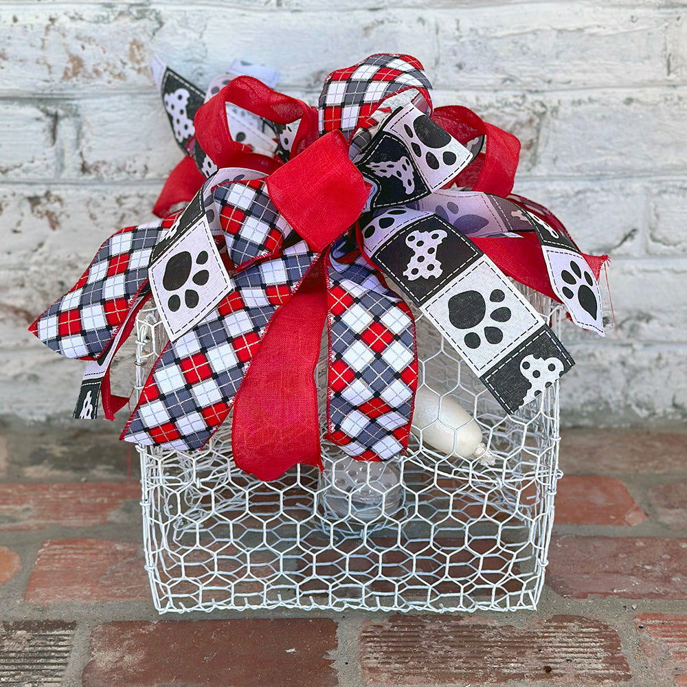 Dog Lover Bow Crab Pot Creation