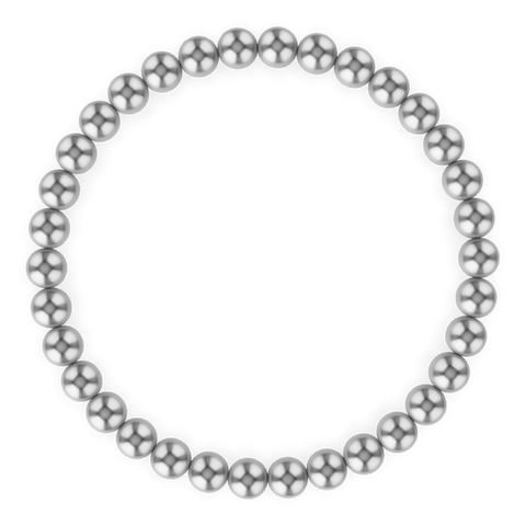 kylar mack - 5MM Silver Ball Bracelet: Silver / 6.5"