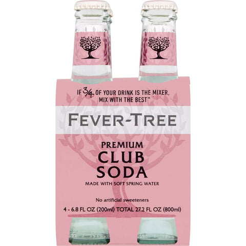 Fever Tree Premium Club Soda 200 ML 4 Pack