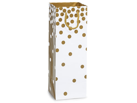 Gold Dots Wine Bag