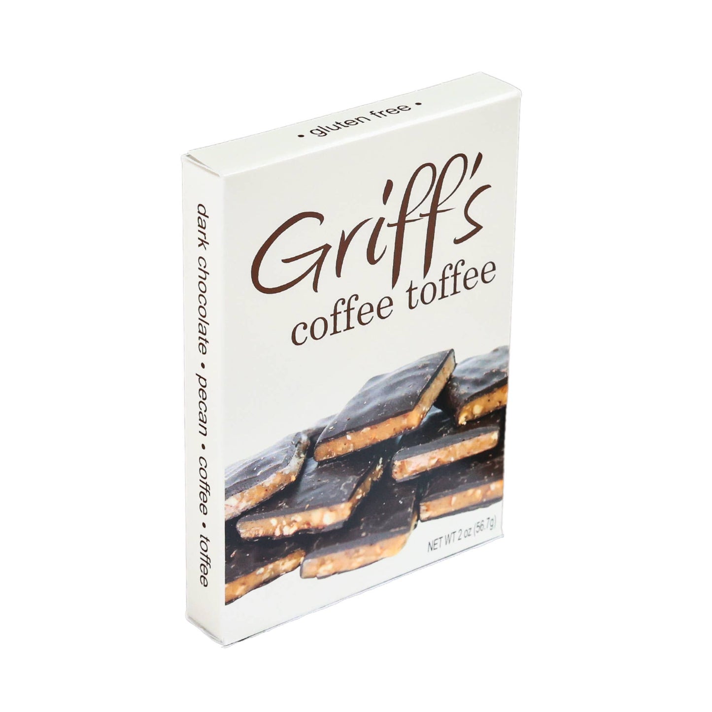 Griff's Coffee Toffee - 2oz Dark Chocolate Toffee