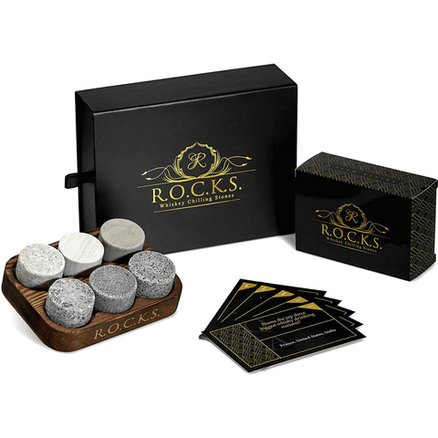 ROCKS Whiskey Chilling Stones - The Rocks x Whiskey Trivia Quiz Gift Set